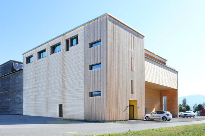 Erweiterungsbau in Holz Gewerbe in Oberriet