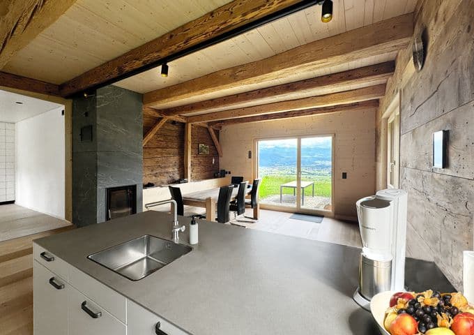 Sanierung Holzbau Wohnzimmer