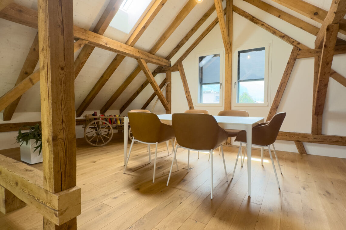 Arbeiten im Stallgebäude